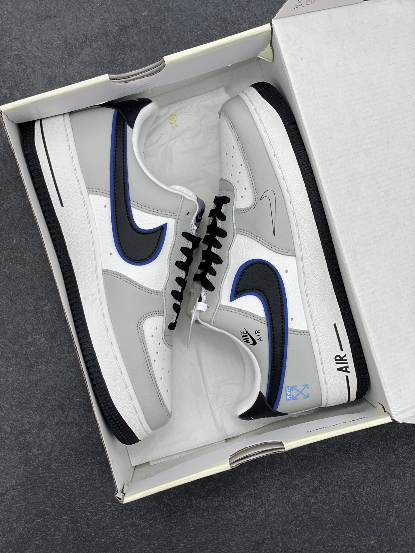 图片[9]-NIke Air Force 1 \’07 Low “OFF-WHITE联名”空军一号 低帮 运动鞋 休闲鞋 折边针车 工艺难度大 原楦头原纸板 原装鞋盒 定制五金配件 内置全掌气垫 原厂鞋底 货号：DQ6628-162 尺码：36 36.5 37.5 38 38.5 39 40 40.5 41 42 42.5 43 44 44.5 45-选品中心