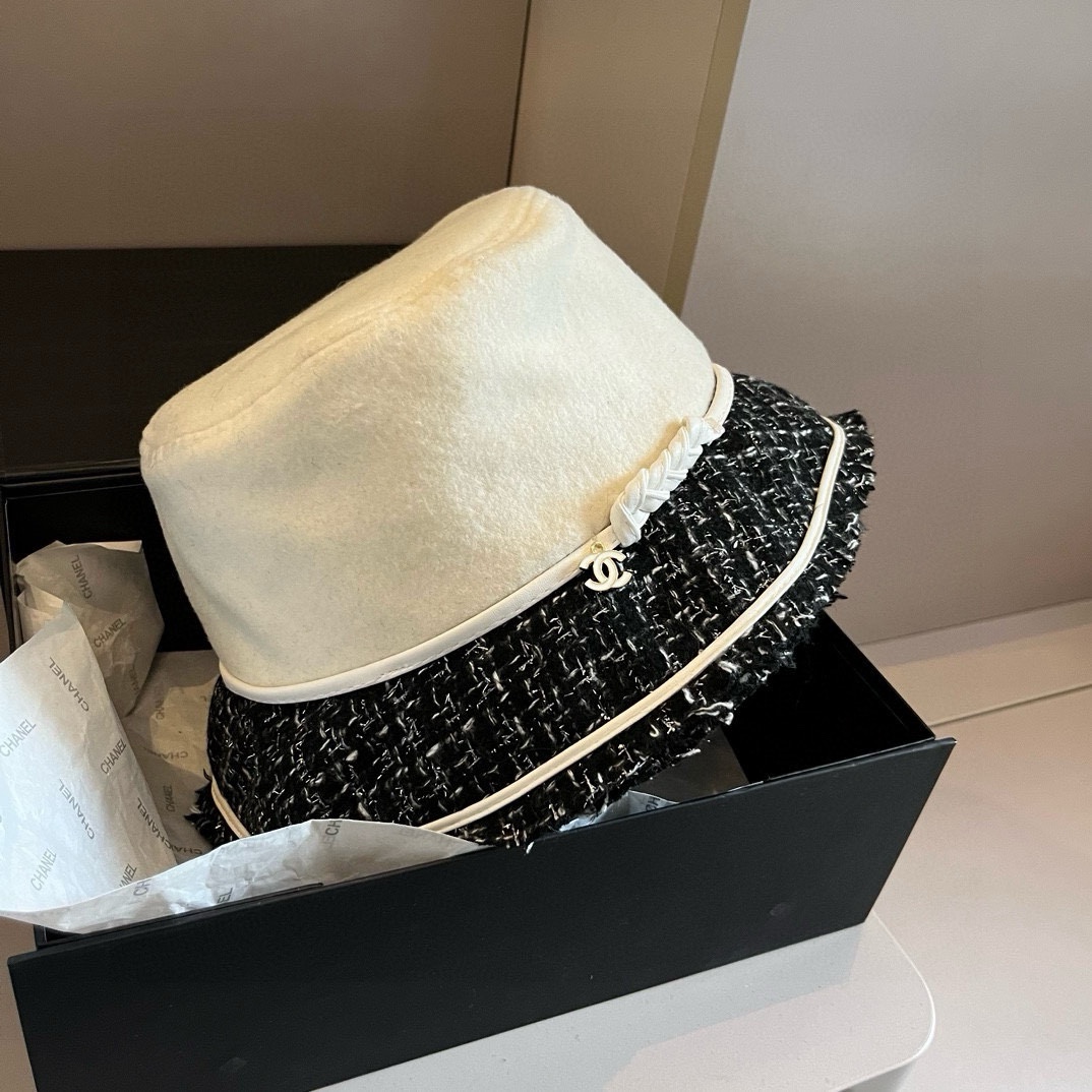 🆕

Chanel香奈儿羊绒渔夫帽，头围57cm