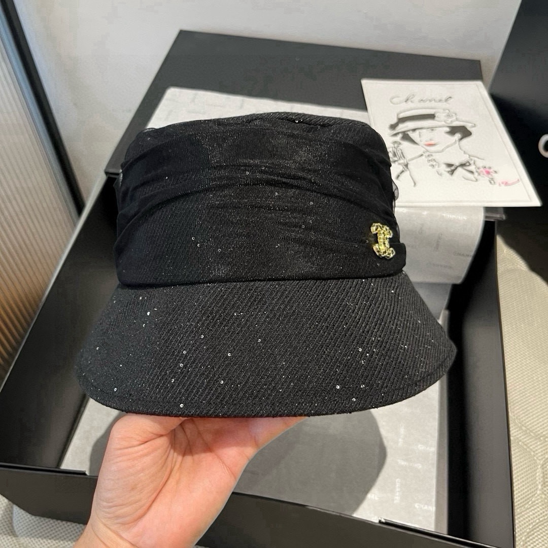 🆕

香奈儿新款遮阳渔夫帽、防紫外线布帽，可折叠头围57cm