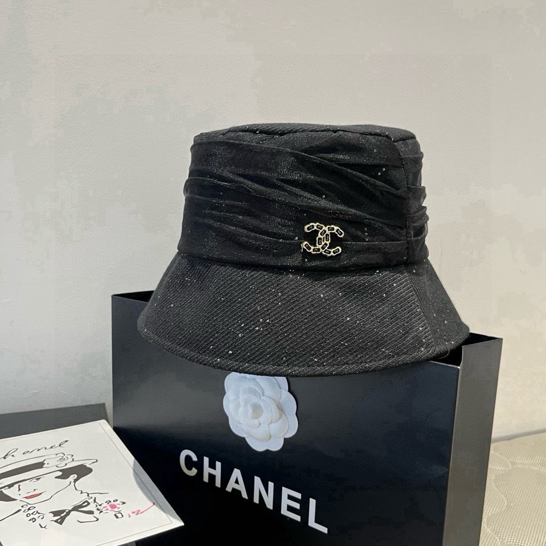 🆕

香奈儿新款遮阳渔夫帽、防紫外线布帽，可折叠头围57cm