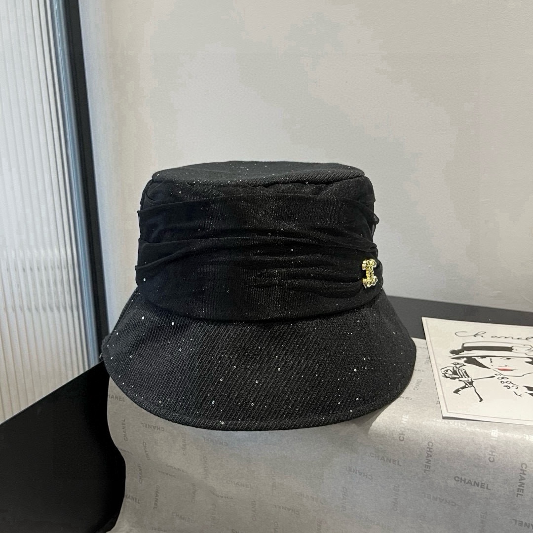 🆕

香奈儿新款遮阳渔夫帽、防紫外线布帽，可折叠头围57cm