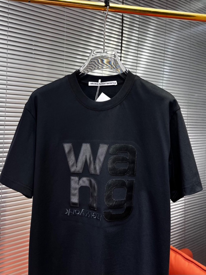 “New Alexander Wang Custom T-shirts: 100% Pure Cotton, Machine Embroidered, Unisex XS-L” - 图片 3
