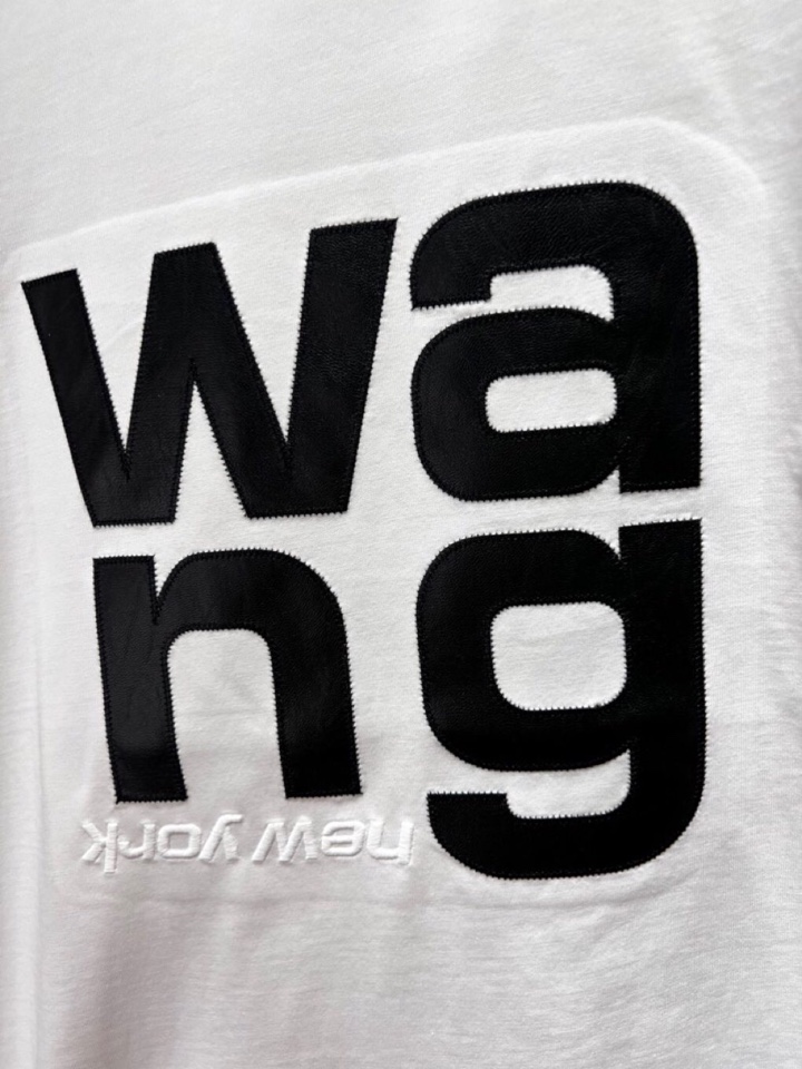 “New Alexander Wang T-shirts: Custom 100% Pure Cotton, Machine Embroidered, Unisex XS-L” - 图片 5