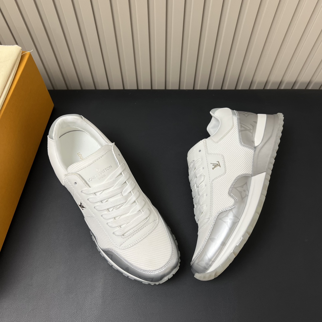 Louis Vuitton Women's Run Away Sneakers, White Leather and Fabric, Size 39-44 5 i1754547224 1024 3