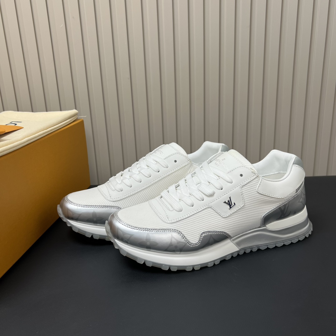 Louis Vuitton Women's Run Away Sneakers, White Leather and Fabric, Size 39-44 4 i1754547224 4178 2