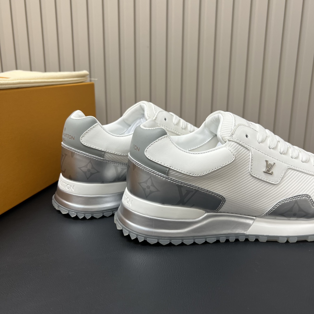Louis Vuitton Women's Run Away Sneakers, White Leather and Fabric, Size 39-44 7 i1754547224 6299 5