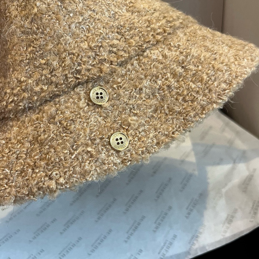 🆕

Burberry巴宝莉新款羊毛盆帽，手抓渔夫帽，头围57cm