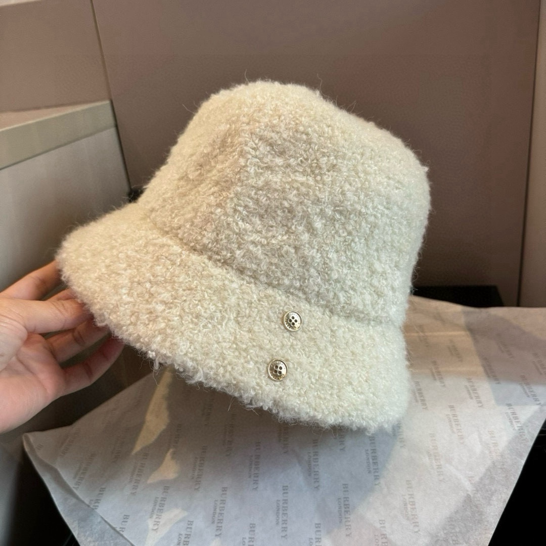 🆕

Burberry巴宝莉新款羊毛盆帽，手抓渔夫帽，头围57cm