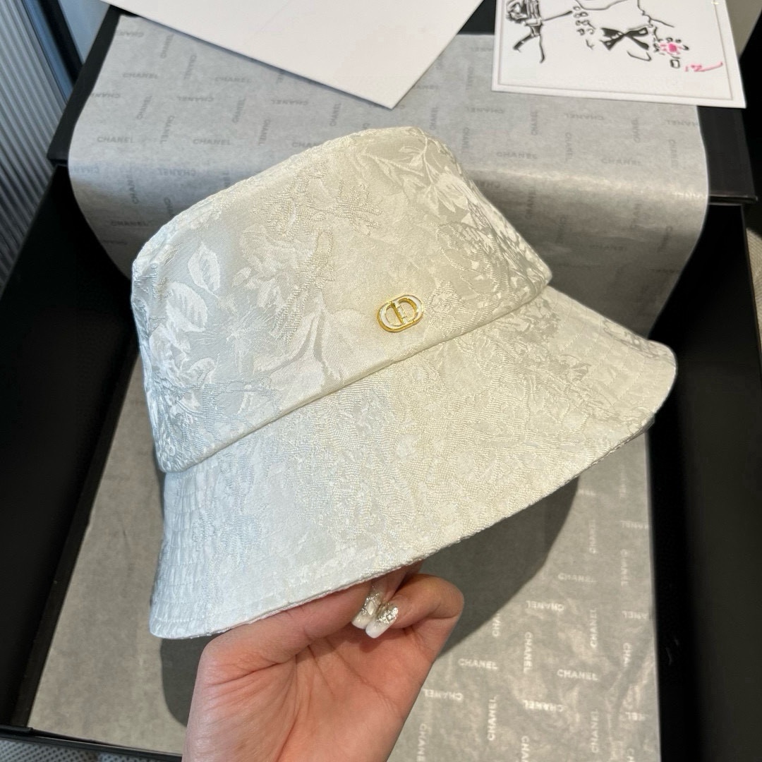 🆕

Dior迪奥新款遮阳渔夫帽，高级遮阳帽，名媛风，头围57cm