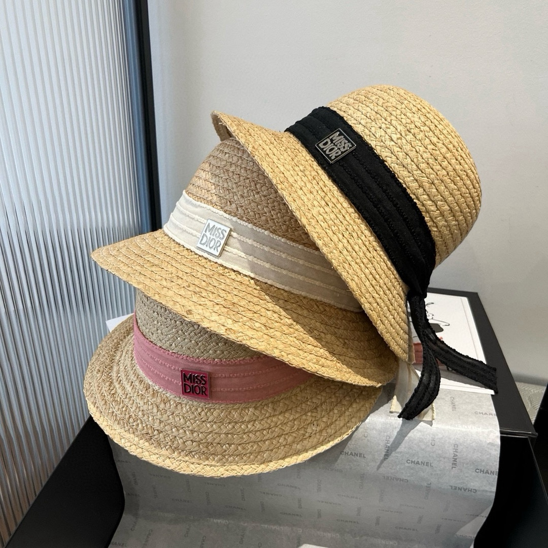 🆕
Dior冬奥2025夏款礼帽，草帽，小清新 头围57cm