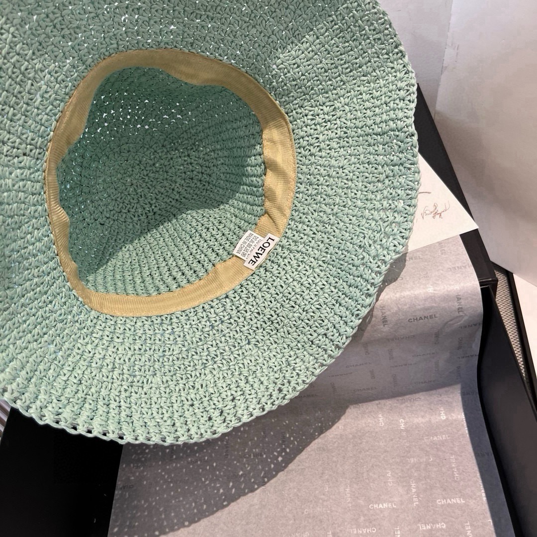 🆕

罗意威新款草编帽，遮阳沙滩帽，头围57cm