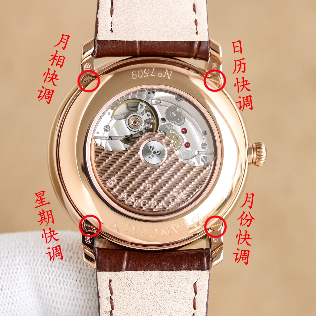 Boper Villeret Classic 6654 Calendar Wristwatch: Elegant Design and Precision Craftsmanship - 图片 9