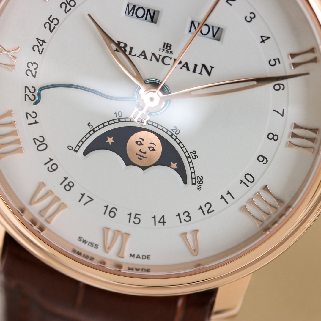 Boper Villeret Classic 6654 Calendar Wristwatch: Elegant Design and Precision Craftsmanship - 图片 6