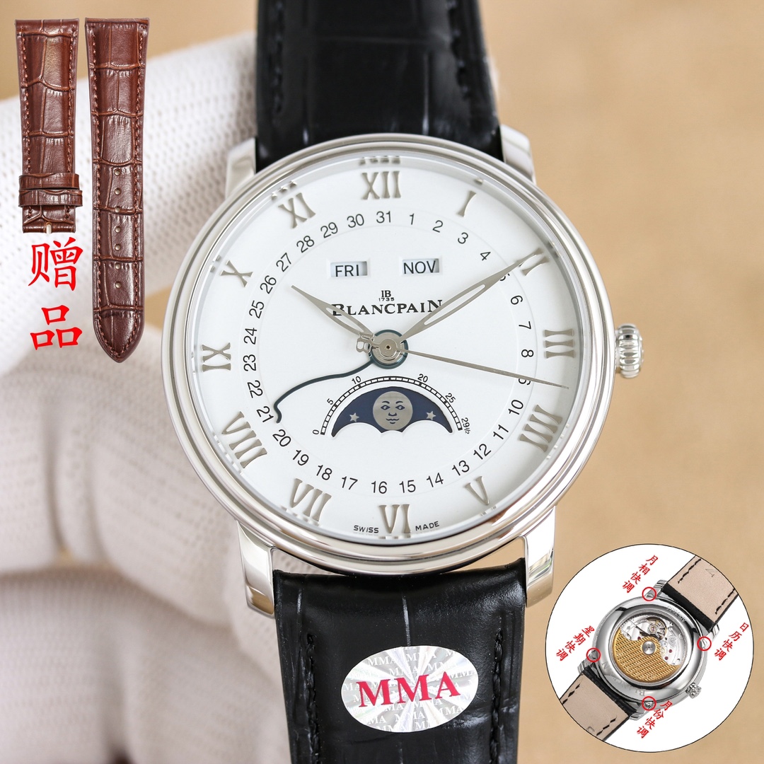 “Blancpain Villeret Classic 6654 Calendar Watch: Luxury Design, Precision, and Elegance for Watch Enthusiasts”