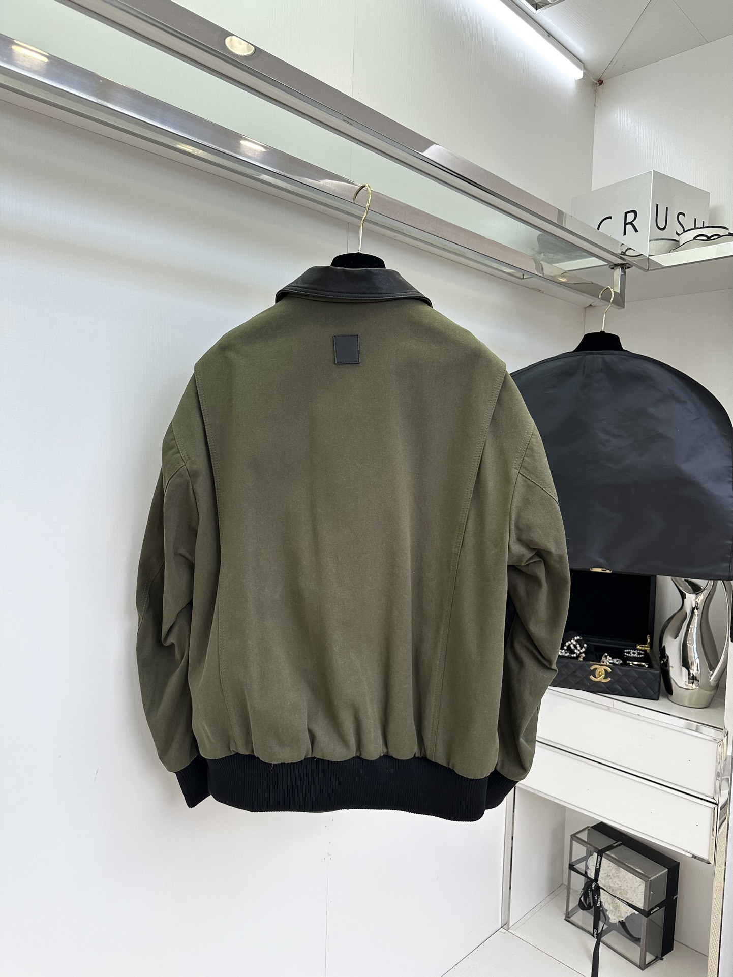 Loewe Inspired Lambskin Leather & Cotton-Blend Zip-Up Jacket - Unisex Style 3 i1754590695 8540 1