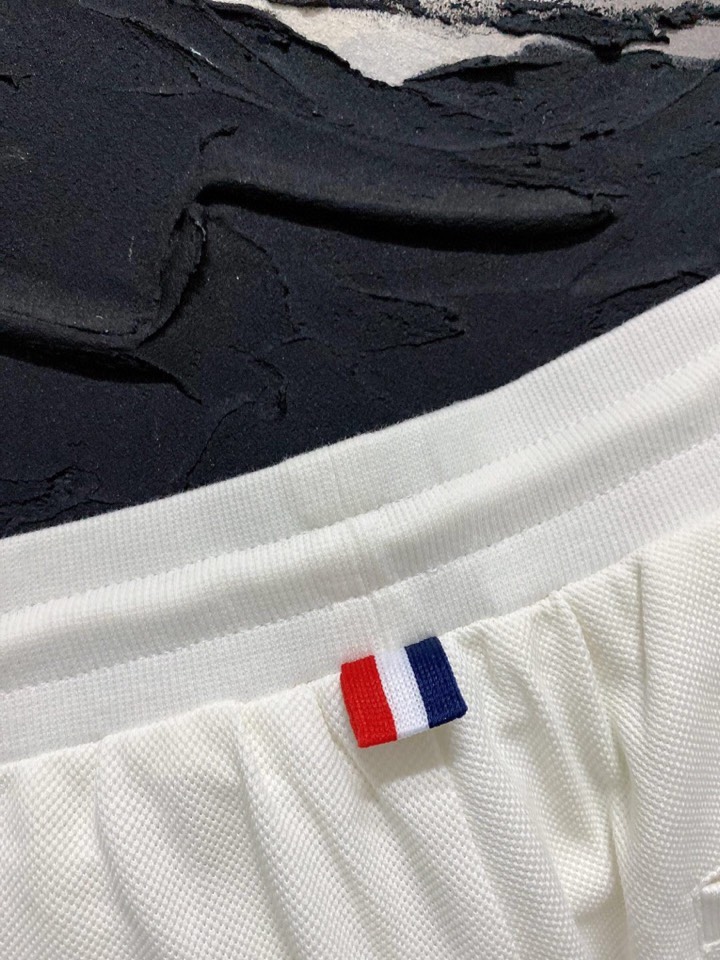 Latest Thom Browne Spring/Summer Shorts: Cotton, Embroidery, High Quality, Green/Gray/White, Sizes M-3XL - 图片 7
