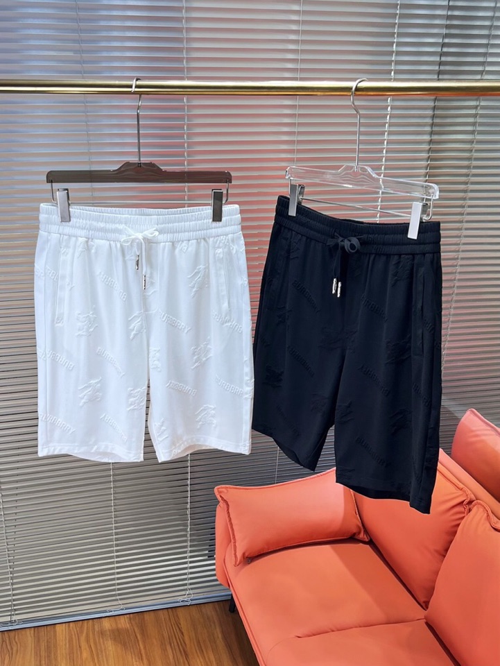 “Stylish Burberry Baballi Shorts: 80% Cotton, Double-Headed Tweezers, Floral Design, Monolithic Interior” - 图片 2