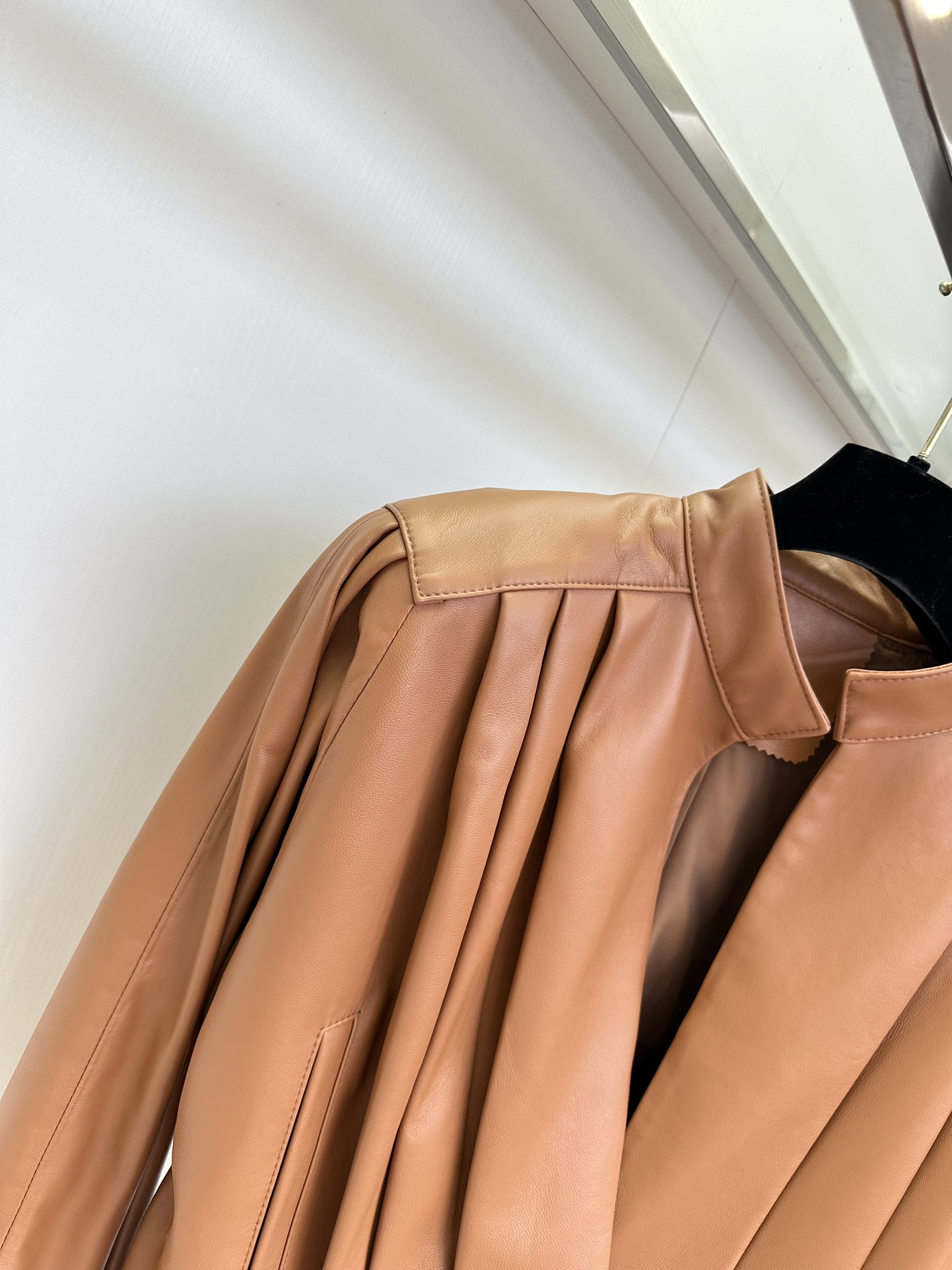 Genuine Lambskin Leather Jacket for Women - Stylish Multi-Fold Design 10 i1754620150 7623 8