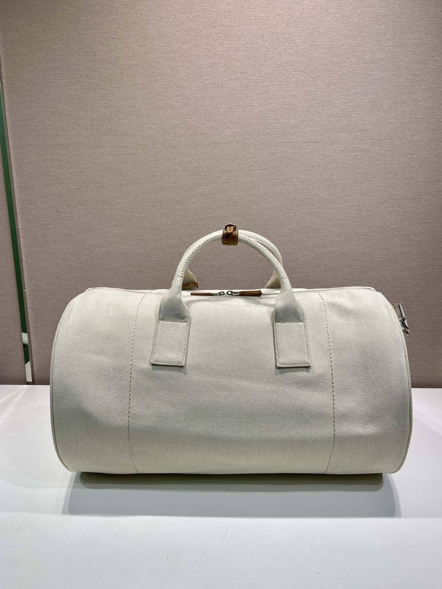 Prada Canvas Travel Bag with Leather Details - Spacious & Stylish 4 i1754633468 9538 3
