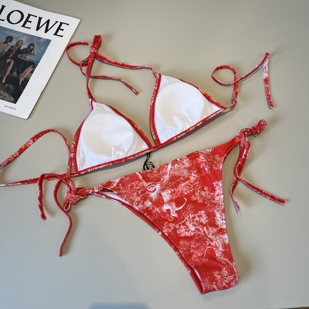 。
Dior迪奥 新款比基尼泳衣👙❤️😍🥰适合多种场景的游泳衣🏊‍♀️海边 游泳池 温泉 水上乐园 漂流