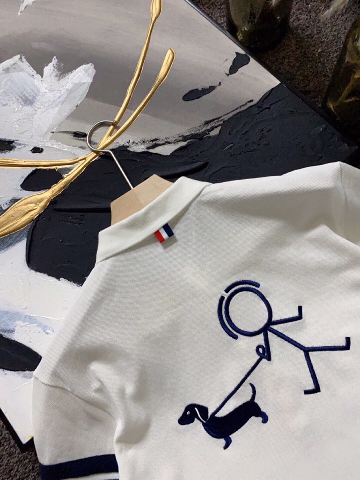 “THOM BROWNE Monochrome Spring Summer Suit: Original Tailoring, Cotton Bead Floors, Embroidered Details, 3 Colors” - 图片 5