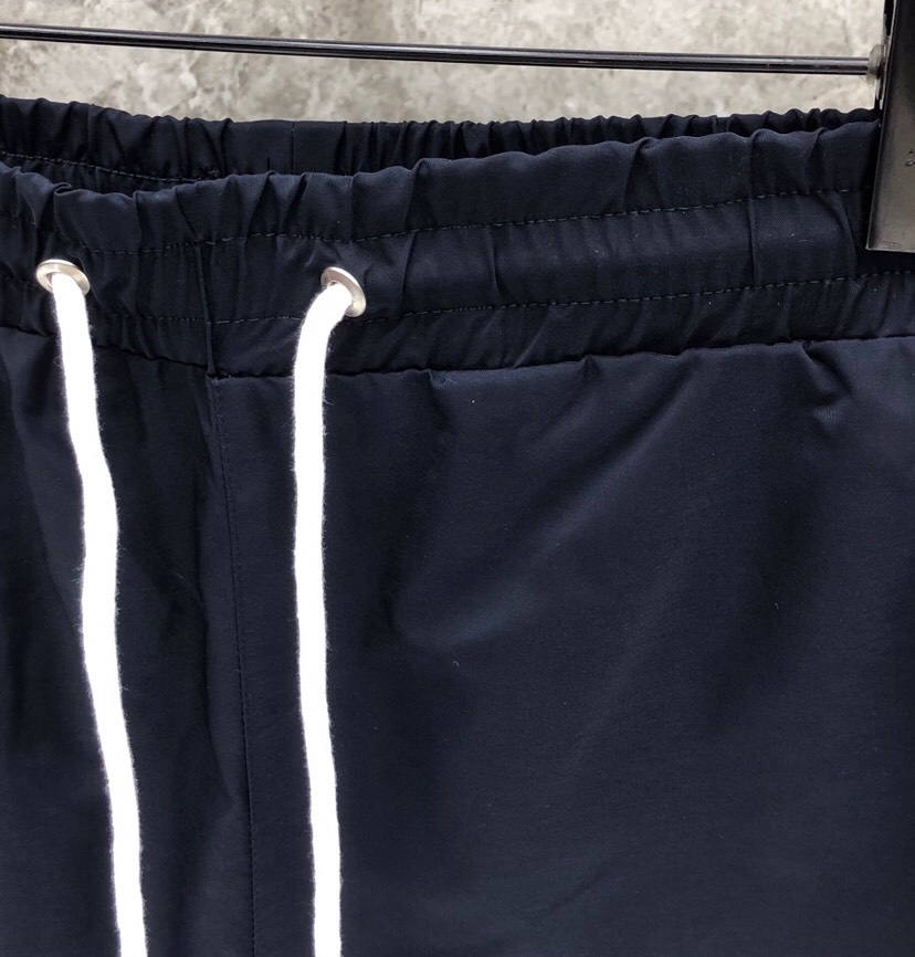 THOM BROWNE Classic Four-Bared Sandal Shorts in Gray, Tibetan Cyan, White, and Orange – Product Code 1-5 - 图片 5