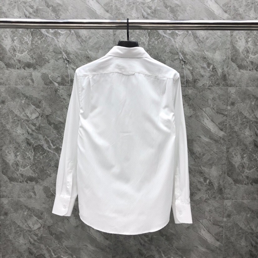 P480 THOM BROWNE Tom Brown, CS-based long-sleeve shirt, n colour: white code: 0-4 - 图片 2