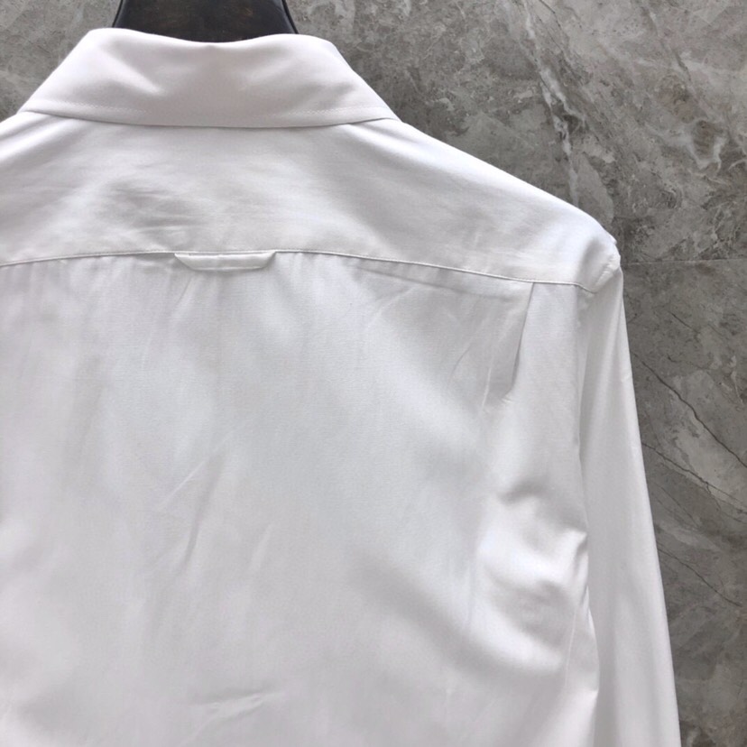 P480 THOM BROWNE Tom Brown, CS-based long-sleeve shirt, n colour: white code: 0-4 - 图片 9