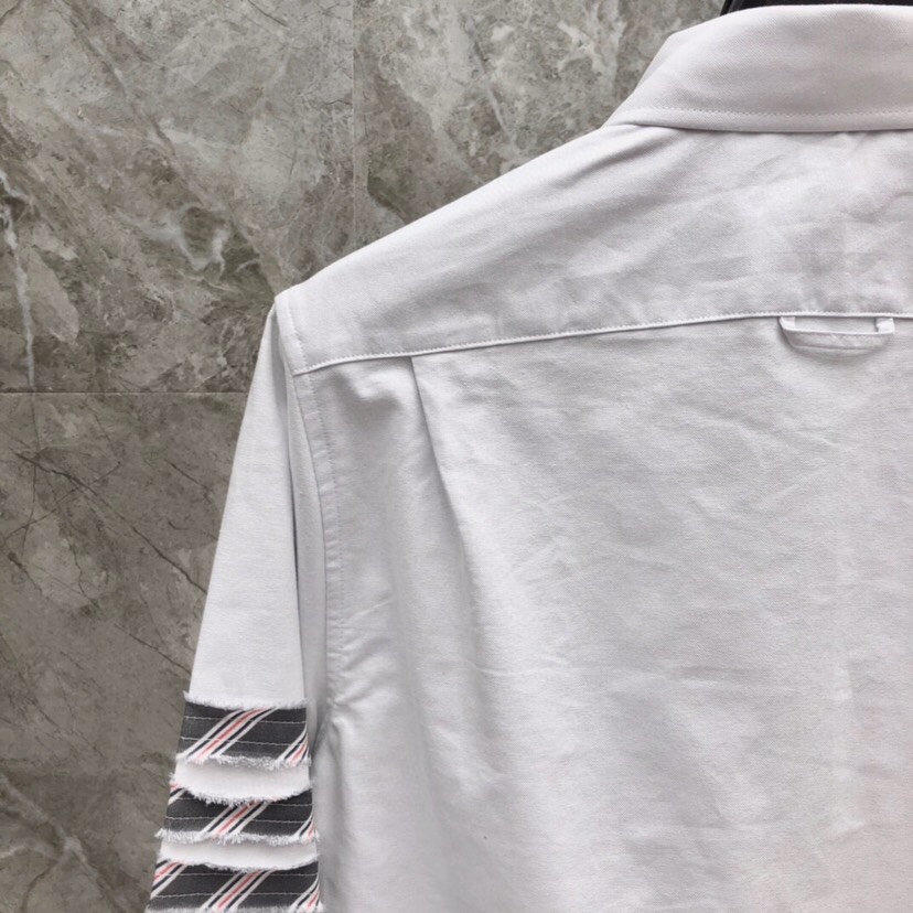 “THOM BROWNE White TB Sweet Long-Sleeve Shirt (Code 0-4)” - 图片 6