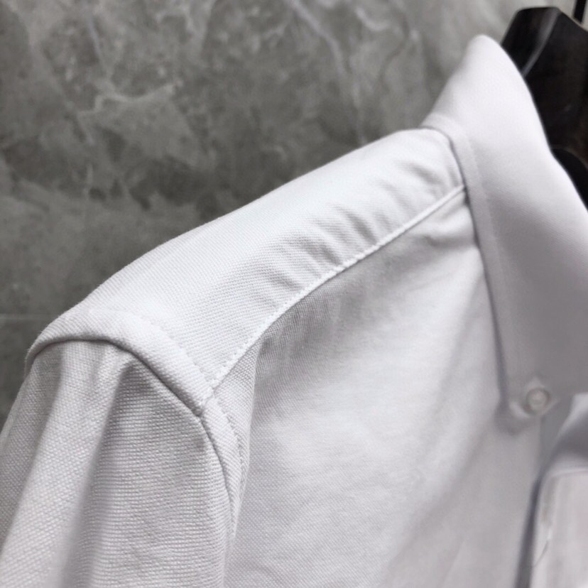 “THOM BROWNE White TB Sweet Long-Sleeve Shirt (Code 0-4)” - 图片 5