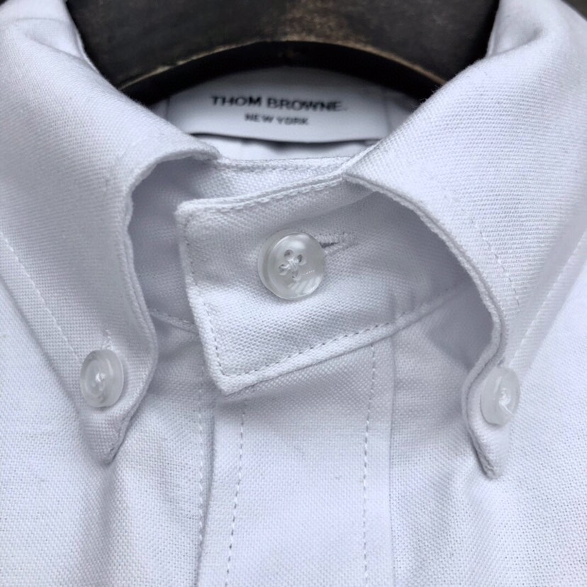 “THOM BROWNE White TB Sweet Long-Sleeve Shirt (Code 0-4)” - 图片 3