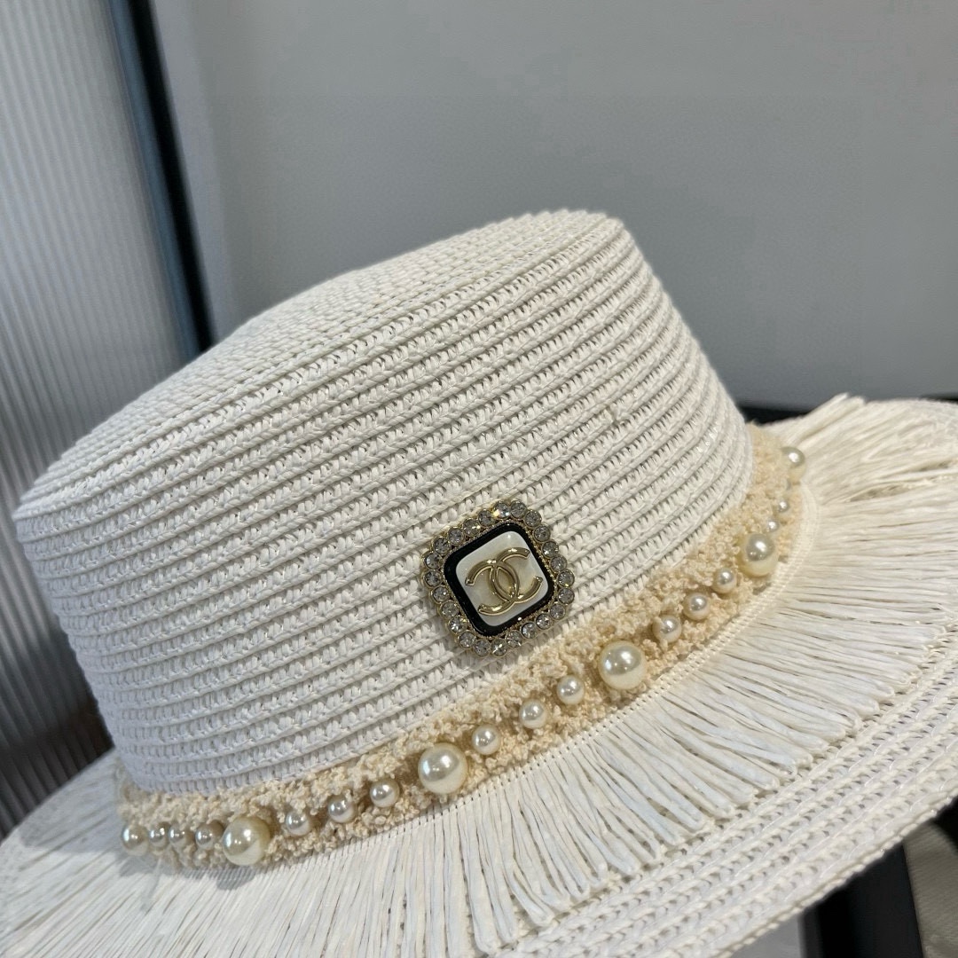 🆕

Chanel香奈儿新款平顶草帽，头围57cm
