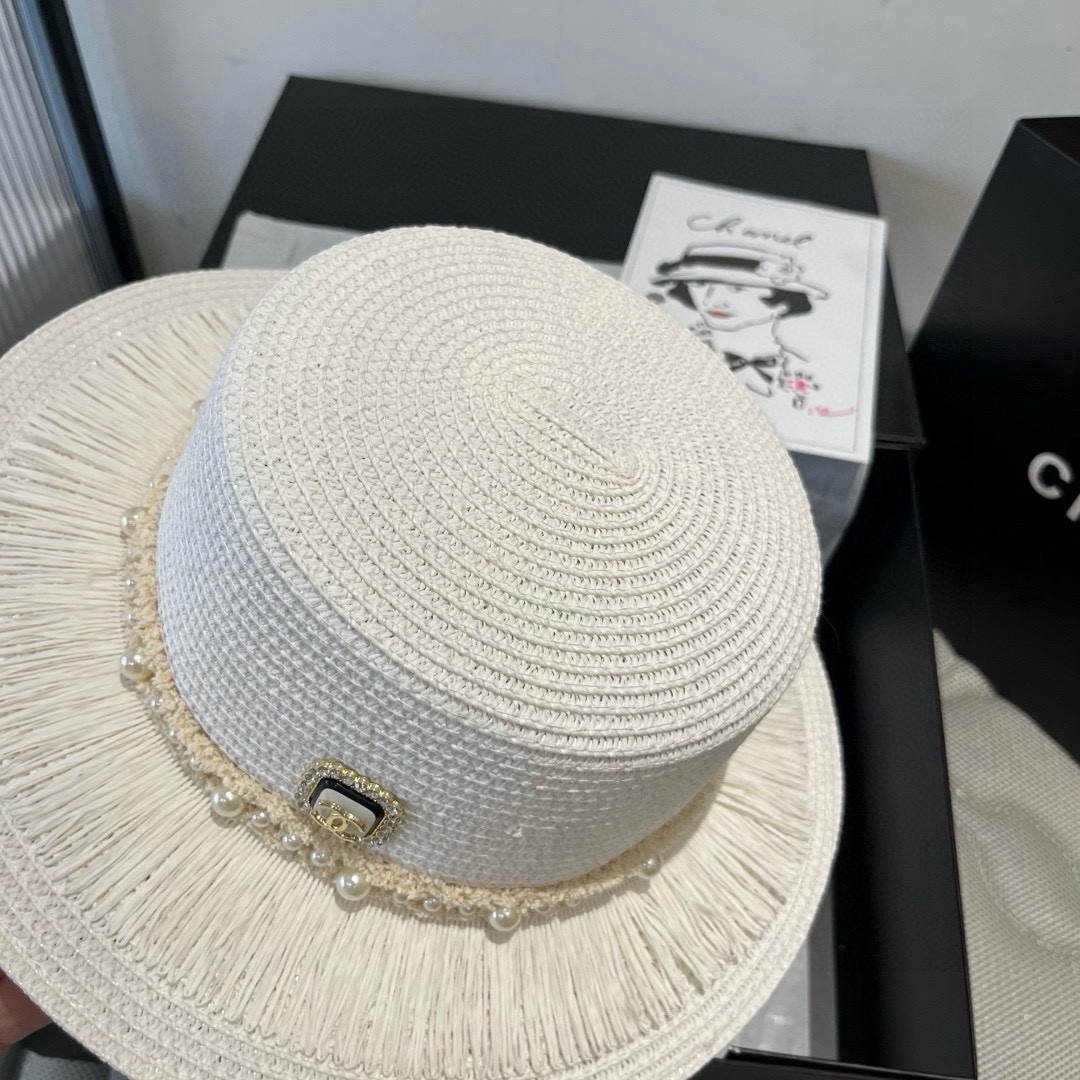 🆕

Chanel香奈儿新款平顶草帽，头围57cm