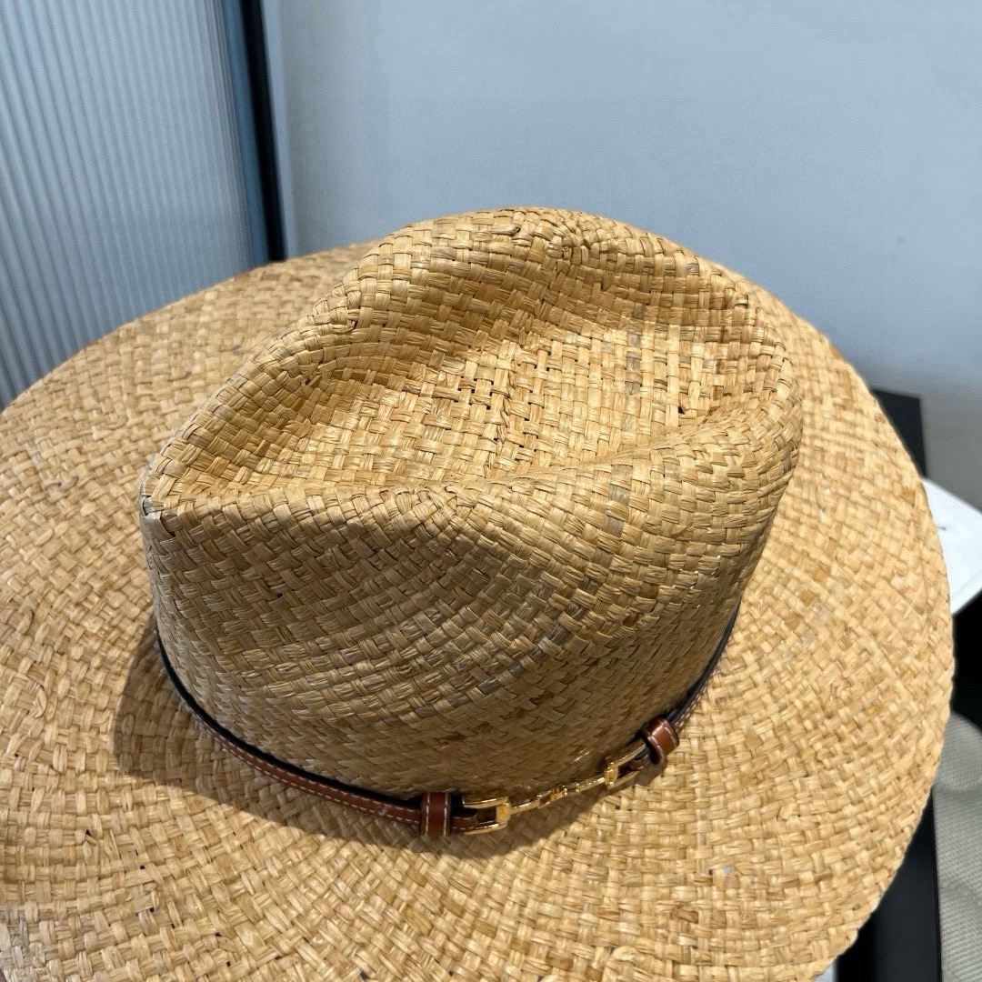 🆕

古奇新款礼帽，遮阳草帽，头围57cm