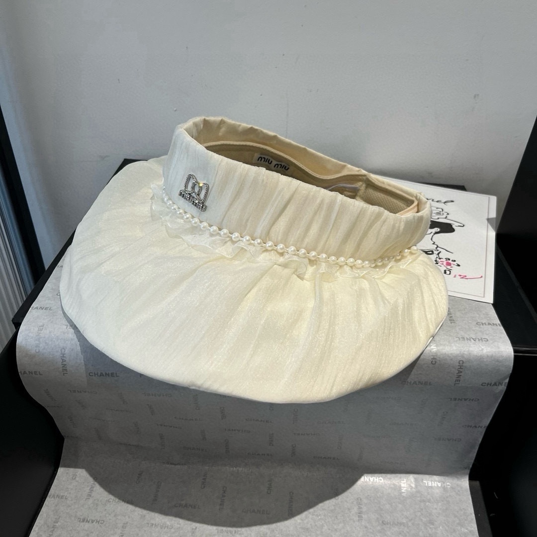 🆕

miumiu缪缪贝壳帽，空顶遮阳帽 可调节