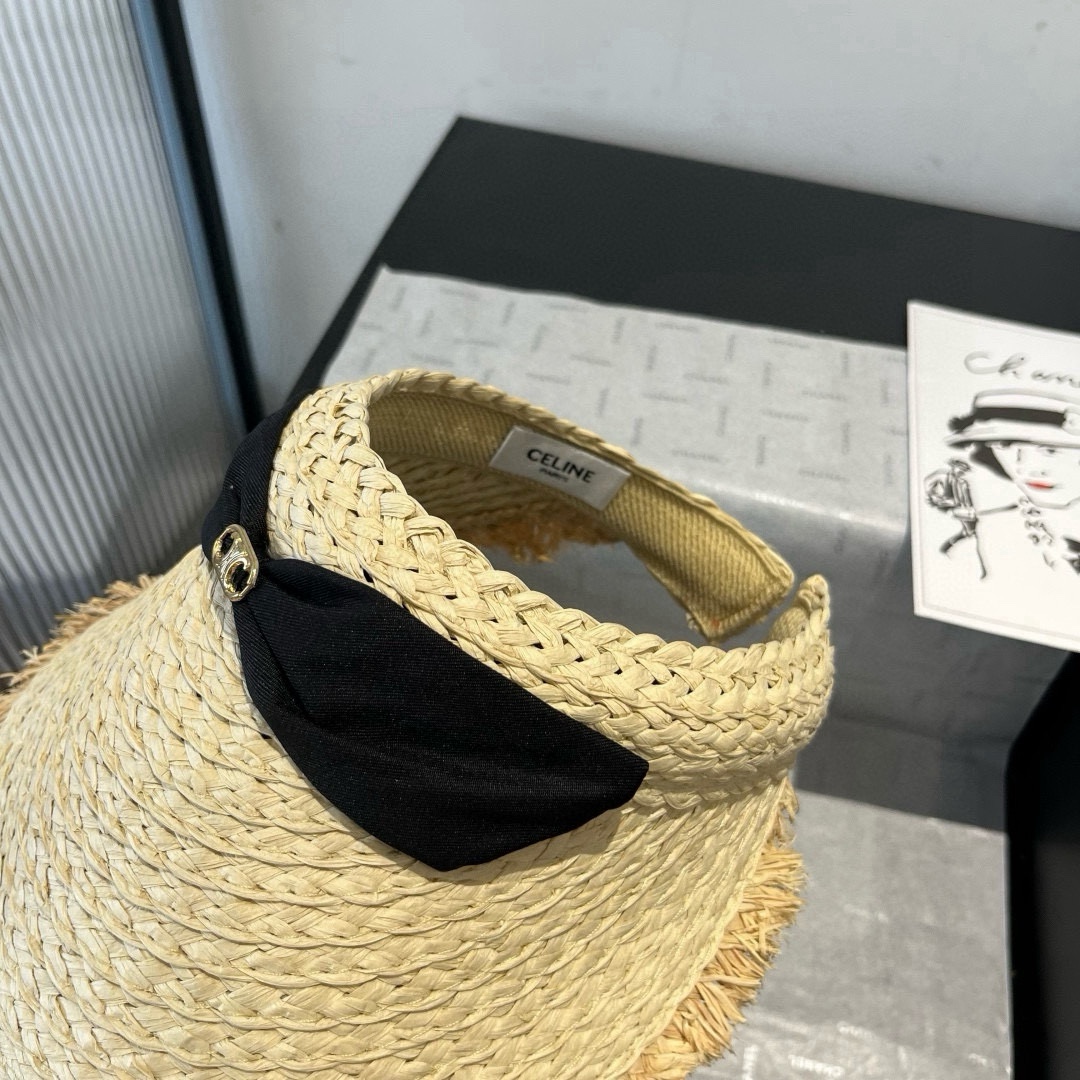🆕

Celine赛琳新款草帽，空顶蝴蝶结遮阳帽