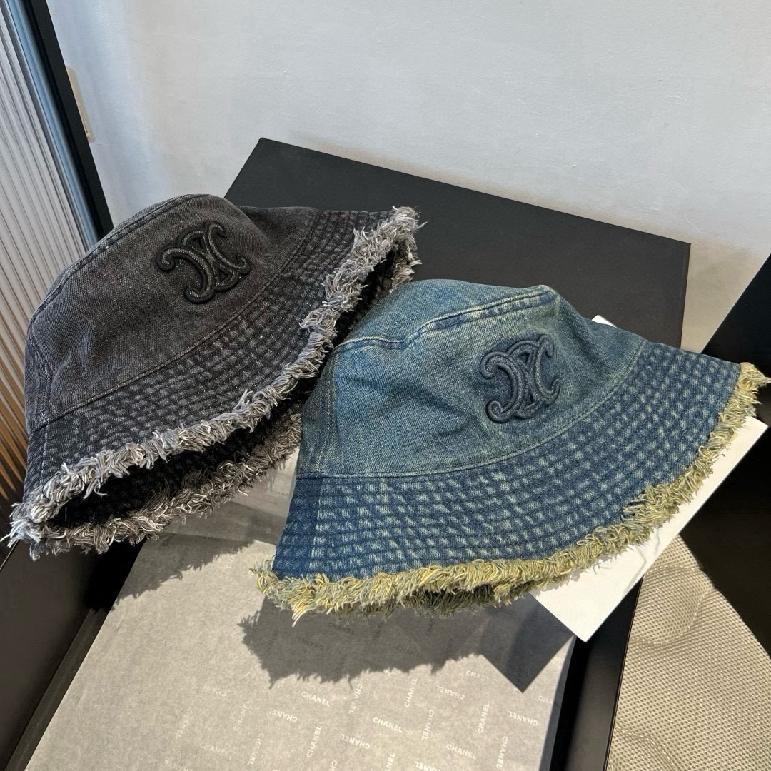 🆕

赛琳新款牛仔渔夫帽，头围57cm