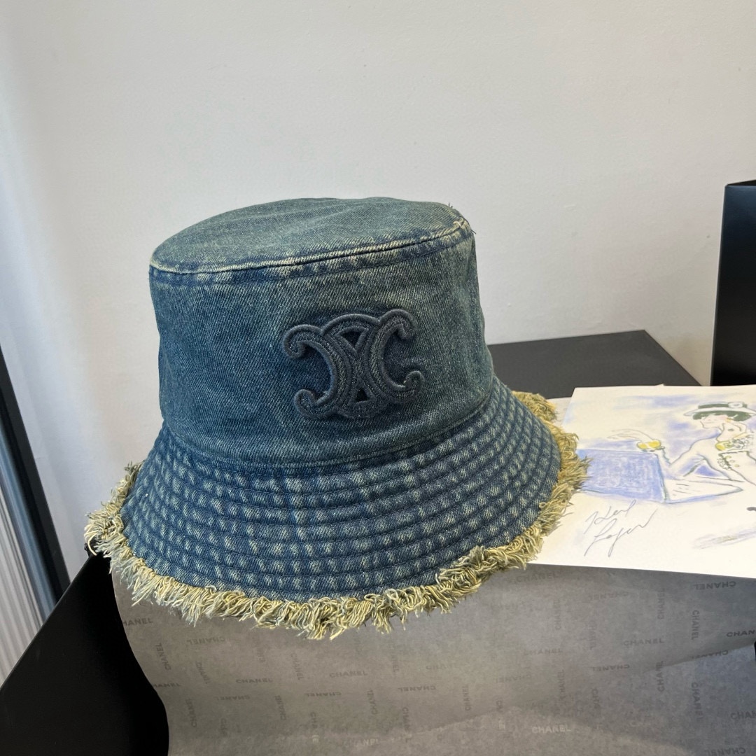 🆕

赛琳新款牛仔渔夫帽，头围57cm