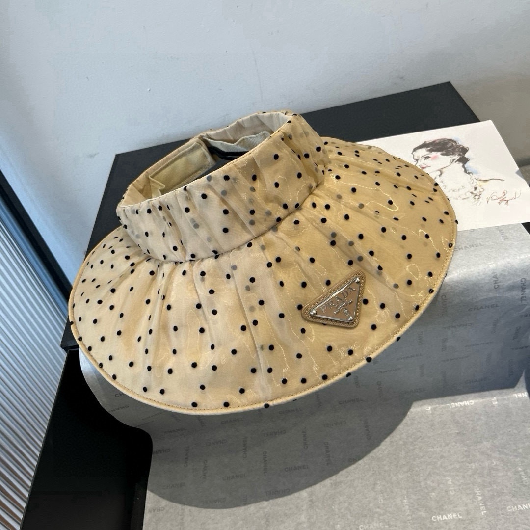 🆕

PRADA普拉达新款贝壳帽，空顶遮阳帽