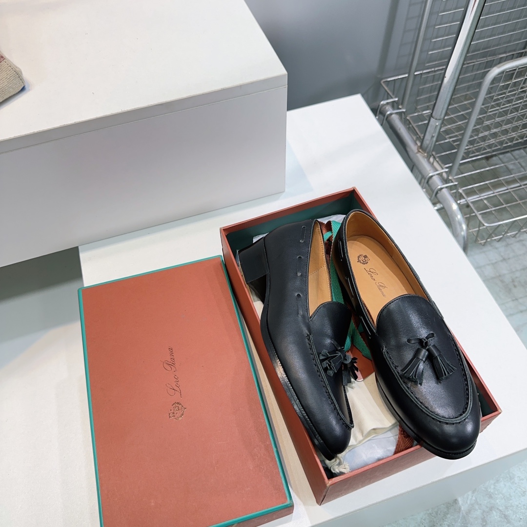Title: High-Quality Loro Piana Recreational Shoes Summary Summary: Italian-made shoes with oxen leather, classic design, low-key heel, imported calf skin, sizes 35- - 图片 8
