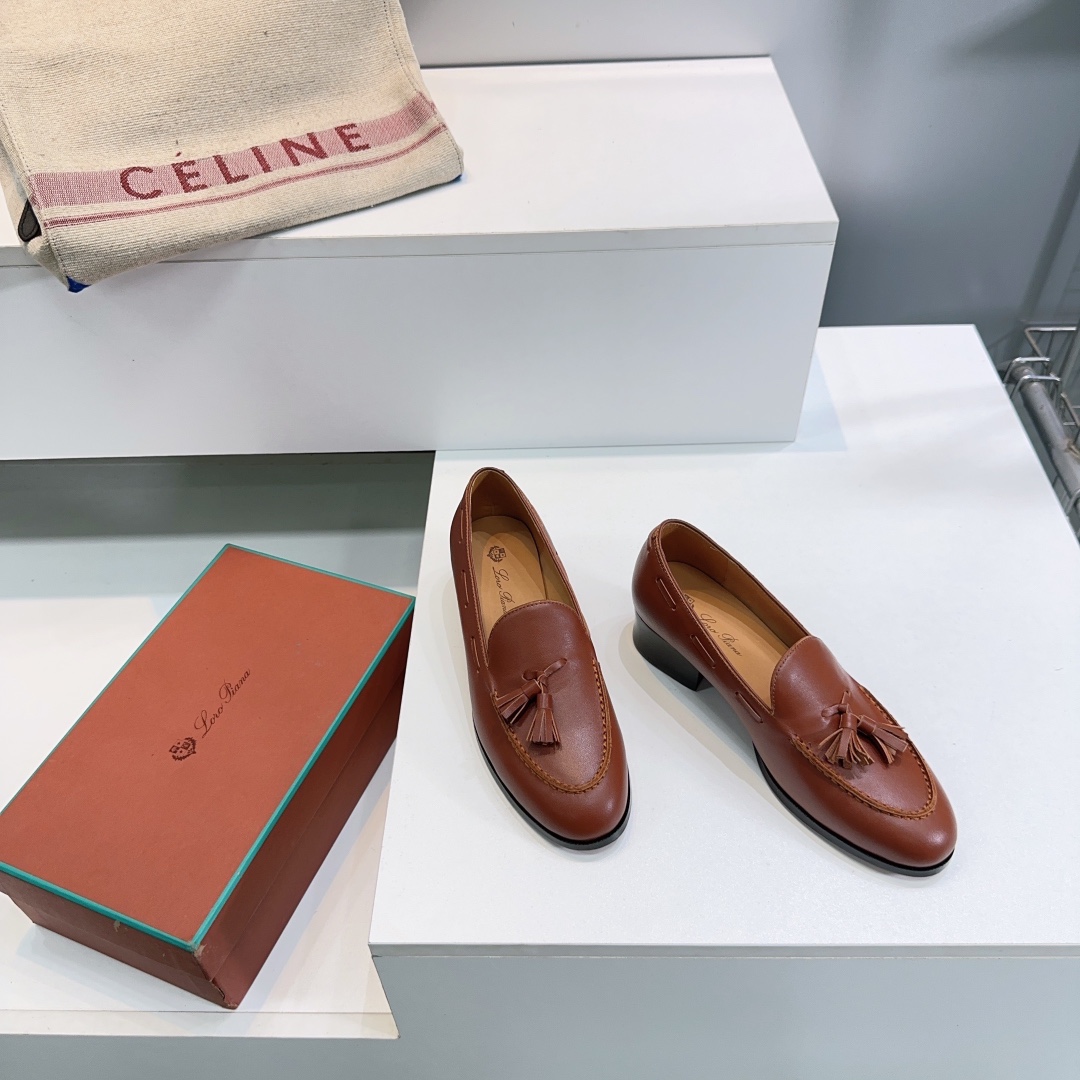 “High Quality Loro Piana Recreational Leather Shoes with Oxen Skin – Italy Import” - 图片 5