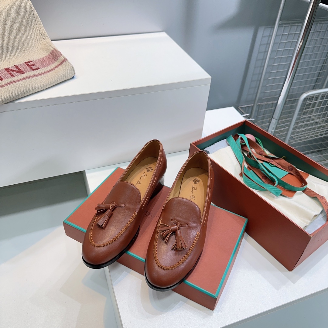 “High Quality Loro Piana Recreational Leather Shoes with Oxen Skin – Italy Import” - 图片 2