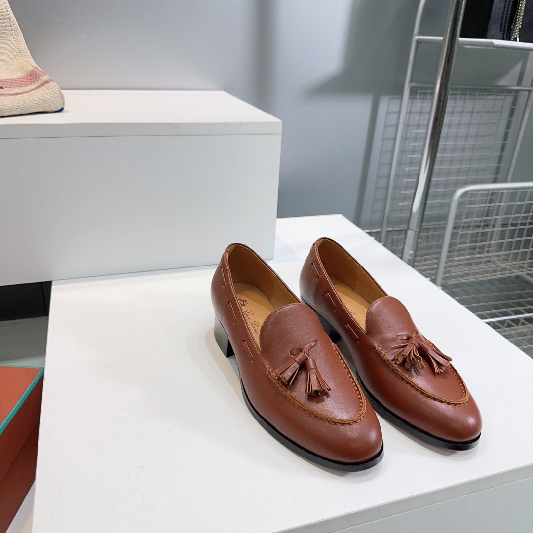 “High Quality Loro Piana Recreational Leather Shoes with Oxen Skin – Italy Import” - 图片 7