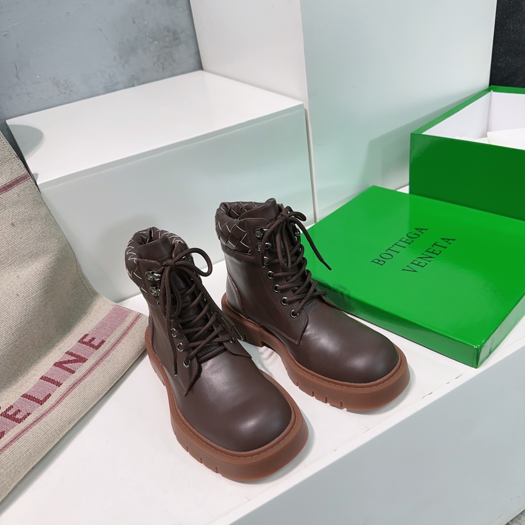 Top Quality Bottega Veneta 25ss Short Boots for Autumn and Winter – Factory Outlet 864 – Original Packaging Included - 图片 9