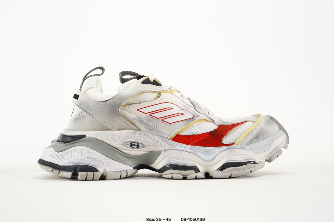 Balenciaga CARGO Sneaker 巴黎世家十一代圆头系带 舒适百搭低帮生活休闲鞋老爹鞋 全套原纸板楦头开发 最原汁原味的灵魂版型 全鞋荧光划线卡点 胶水把控整洁度追求极致完美 每一双都是工艺品 多重QC质检 超越公司货的品控标准 实实在在的免检产品 原盒原配 正确字体电绣 粗细、位置、大小正确 侧边TPU 透气孔匹配意产原版 正确分离大底 TPU软底 原版一致大底LOGO 立体感十足 原厂皮料水洗做旧 采购原厂网纱 这款超细纤维和网布工装运动鞋 做旧的厚网布鞋面 还有一种经典 Track 鞋款融合 New Balance 9060 中底之即视感 标志性 Sporty B Logo 置于鞋面中间 再加上明显提高的中底厚度 你也不用害怕与3XL难以分辨 货号:784341 W2MV1 1170 码数:如图 编码:08-1050136