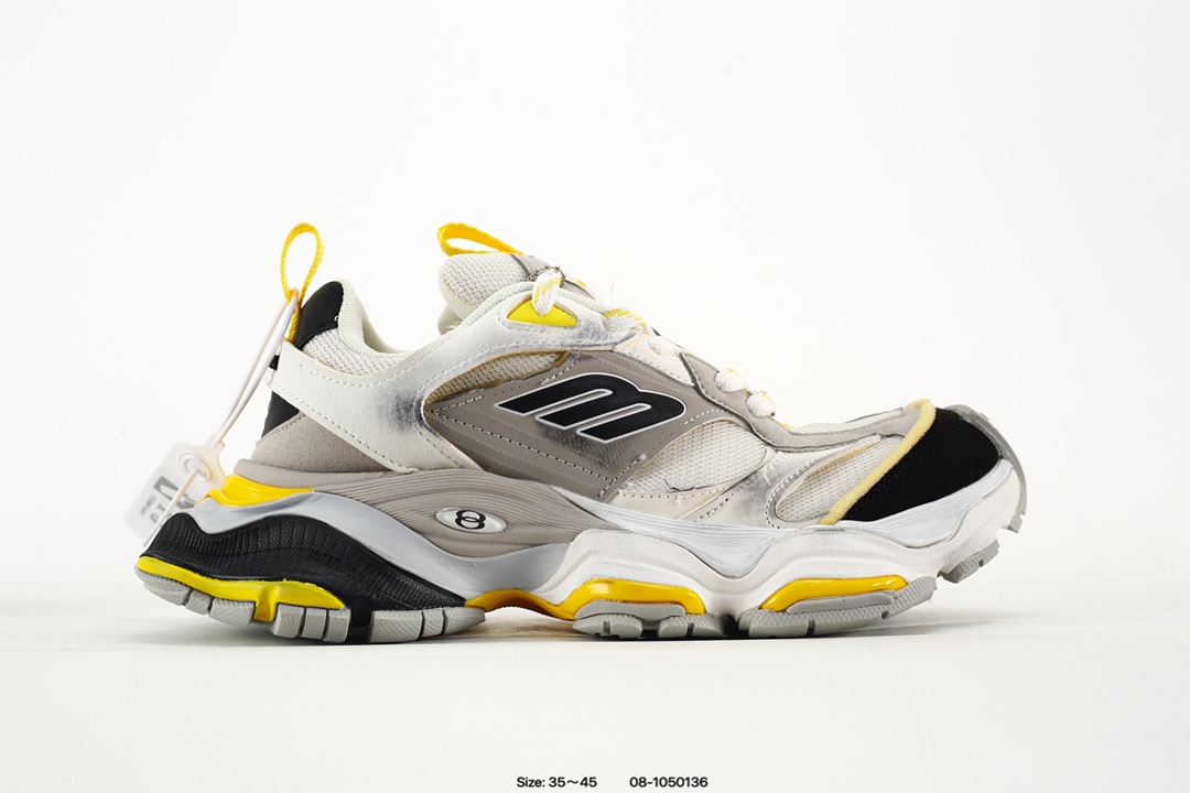 Balenciaga CARGO Sneaker 巴黎世家十一代圆头系带 舒适百搭低帮生活休闲鞋老爹鞋 全套原纸板楦头开发 最原汁原味的灵魂版型 全鞋荧光划线卡点 胶水把控整洁度追求极致完美 每一双都是工艺品 多重QC质检 超越公司货的品控标准 实实在在的免检产品 原盒原配 正确字体电绣 粗细、位置、大小正确 侧边TPU 透气孔匹配意产原版 正确分离大底 TPU软底 原版一致大底LOGO 立体感十足 原厂皮料水洗做旧 采购原厂网纱 这款超细纤维和网布工装运动鞋 做旧的厚网布鞋面 还有一种经典 Track 鞋款融合 New Balance 9060 中底之即视感 标志性 Sporty B Logo 置于鞋面中间 再加上明显提高的中底厚度 你也不用害怕与3XL难以分辨 货号:784341 W2MV1 1170 码数:如图 编码:08-1050136