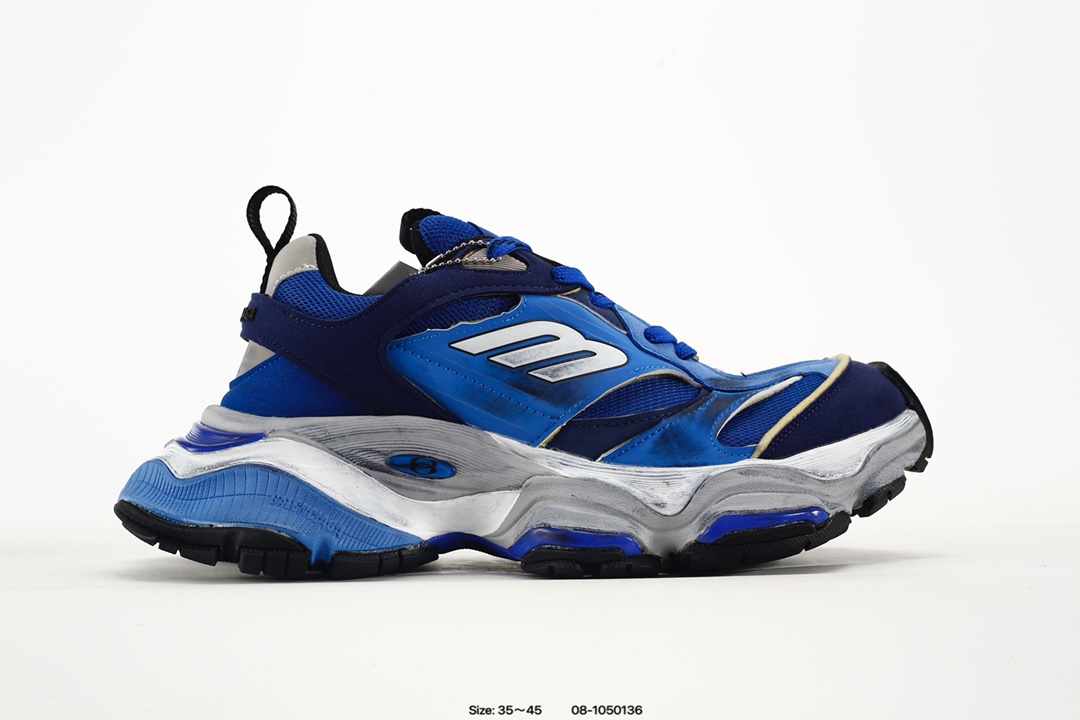 Balenciaga CARGO Sneaker 巴黎世家十一代圆头系带 舒适百搭低帮生活休闲鞋老爹鞋 全套原纸板楦头开发 最原汁原味的灵魂版型 全鞋荧光划线卡点 胶水把控整洁度追求极致完美 每一双都是工艺品 多重QC质检 超越公司货的品控标准 实实在在的免检产品 原盒原配 正确字体电绣 粗细、位置、大小正确 侧边TPU 透气孔匹配意产原版 正确分离大底 TPU软底 原版一致大底LOGO 立体感十足 原厂皮料水洗做旧 采购原厂网纱 这款超细纤维和网布工装运动鞋 做旧的厚网布鞋面 还有一种经典 Track 鞋款融合 New Balance 9060 中底之即视感 标志性 Sporty B Logo 置于鞋面中间 再加上明显提高的中底厚度 你也不用害怕与3XL难以分辨 货号:784341 W2MV1 1170 码数:如图 编码:08-1050136