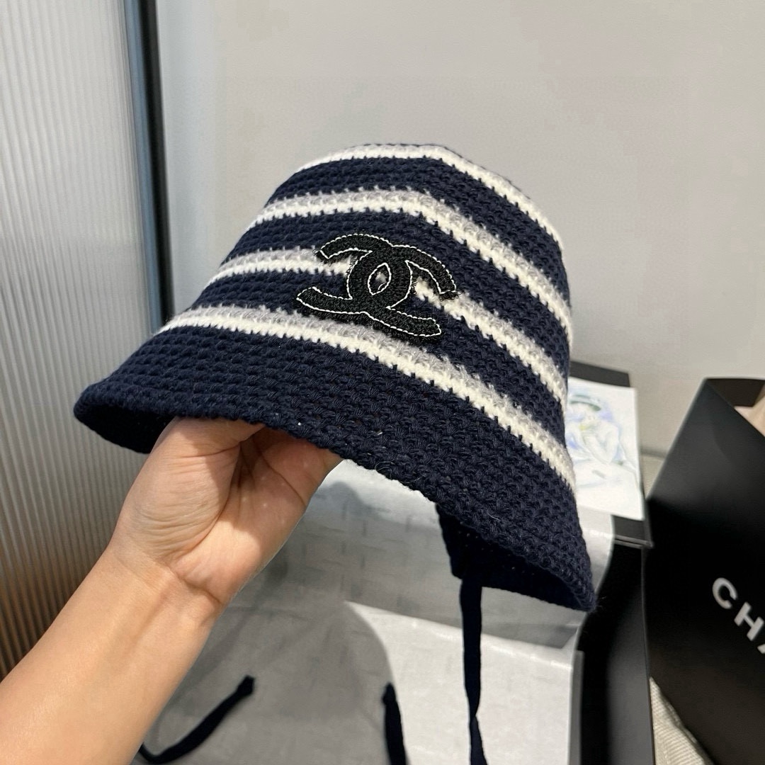 🆕

香奈儿新款针织渔夫帽，头围57cm
