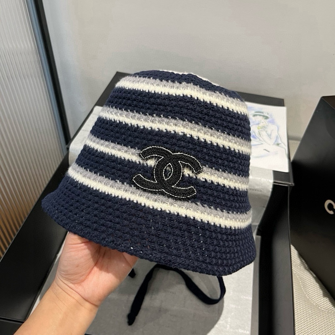 🆕

香奈儿新款针织渔夫帽，头围57cm
