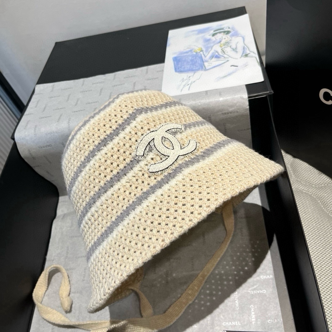 🆕

香奈儿新款针织渔夫帽，头围57cm
